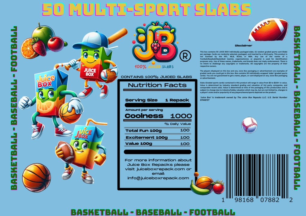 50 multi-sport slabs back side