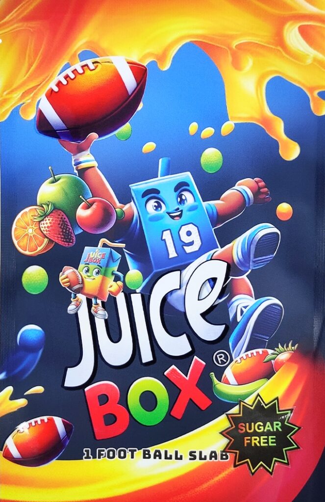 Juice Box Football Slab Bag - 1 Football Slab - Sugar-Free