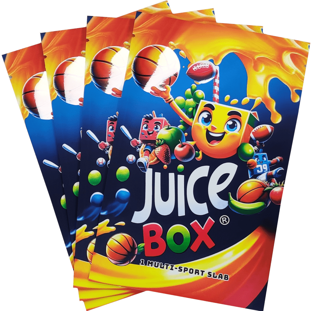 Stack of Juice Box Multi-Sport Slab bags