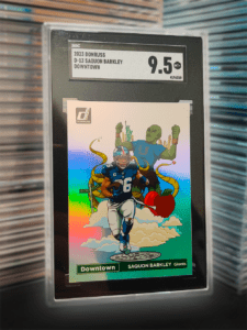 2023 Donruss Saquon Barkley Downtown SGC 9.5 Card