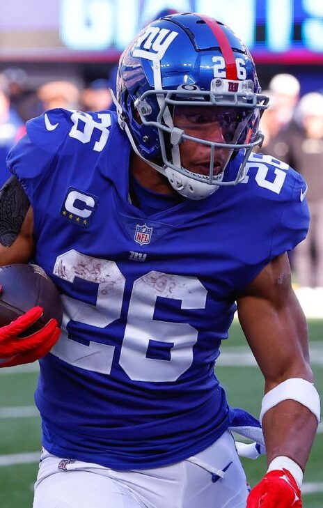 Saquon Barkley New York Giants Running Back in Action