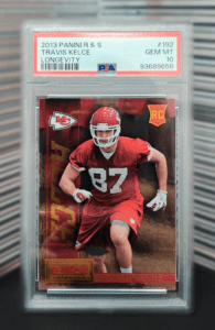 2013 Panini Rookies & Stars Travis Kelce Longevity Rookie Card PSA GEM MT 10