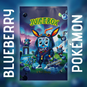 Blueberry Pokémon JuiceBox with fantasy-themed packaging