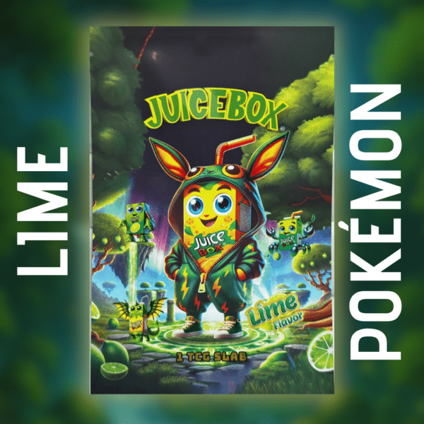 Lime Pokémon JuiceBox slab product with 24 graded cards