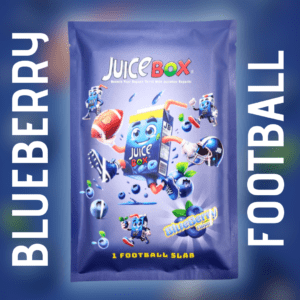 Blueberry Football JuiceBox with football-themed card art
